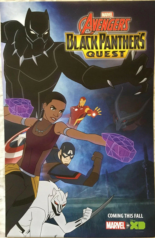 Avengers Black Panther’s Quest 2018 SDCC 13x20 Marvel poster - AutographsForSale.com