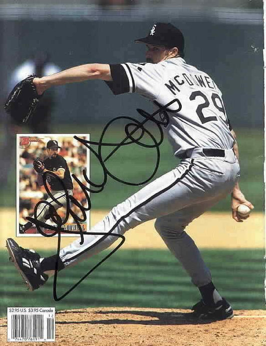 Jack McDowell autographed White Sox Beckett Baseball photo - AutographsForSale.com