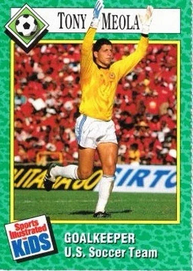 Tony Meola US Soccer 1990 SI for Kids Rookie Card - AutographsForSale.com