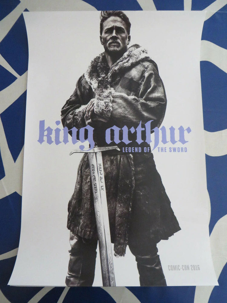 King Arthur 2016 SDCC exclusive 13x20 movie poster Charlie Hunnam - AutographsForSale.com