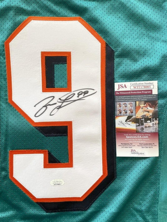 Jason Taylor signed Dolphins 1997 ROOKIE Starter game model aqua jersey JSA - AutographsForSale.com