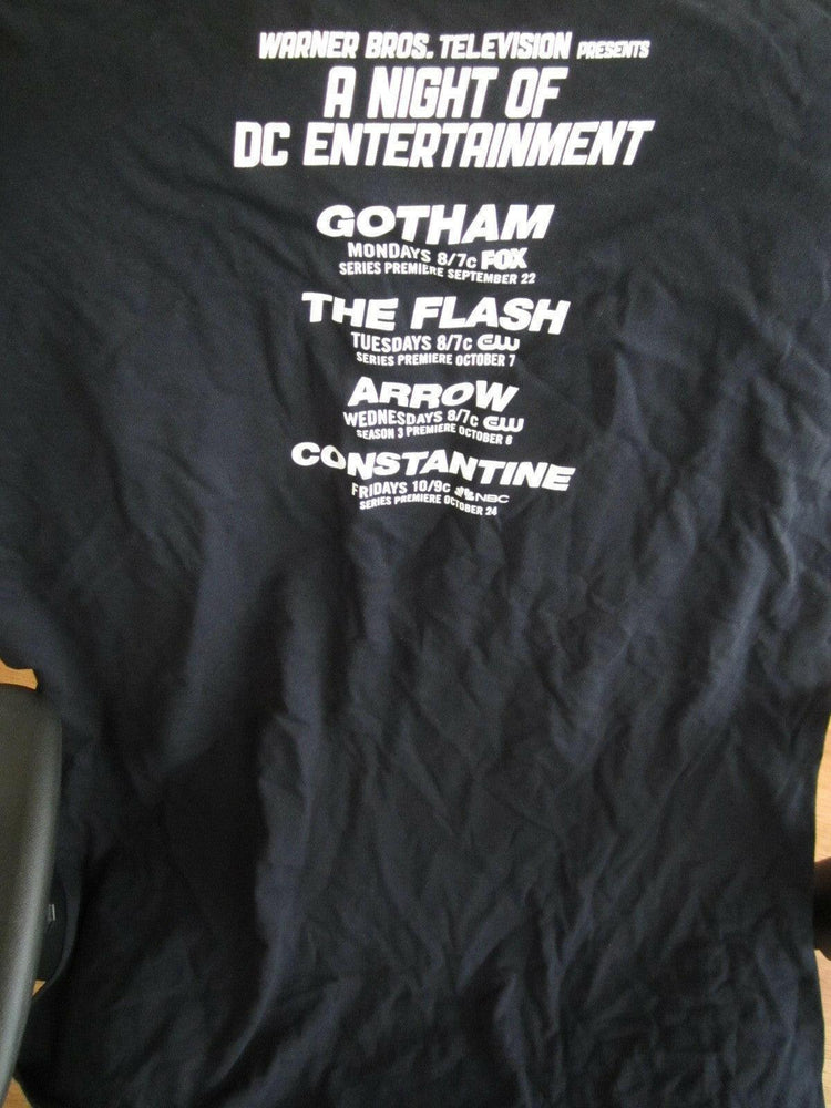 Arrow Constantine Flash Gotham DC 2014 SDCC T Shirt - AutographsForSale.com