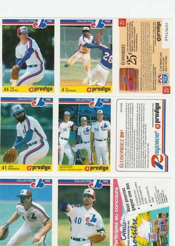 1986 Provigo Expos 28 card set Andre Dawson Andres Galarraga Tim Raines - AutographsForSale.com