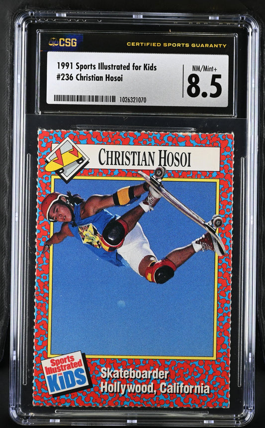 Christian Hosoi 1991 SI for Kids skateboarding RC CSG 8.5 - AutographsForSale.com