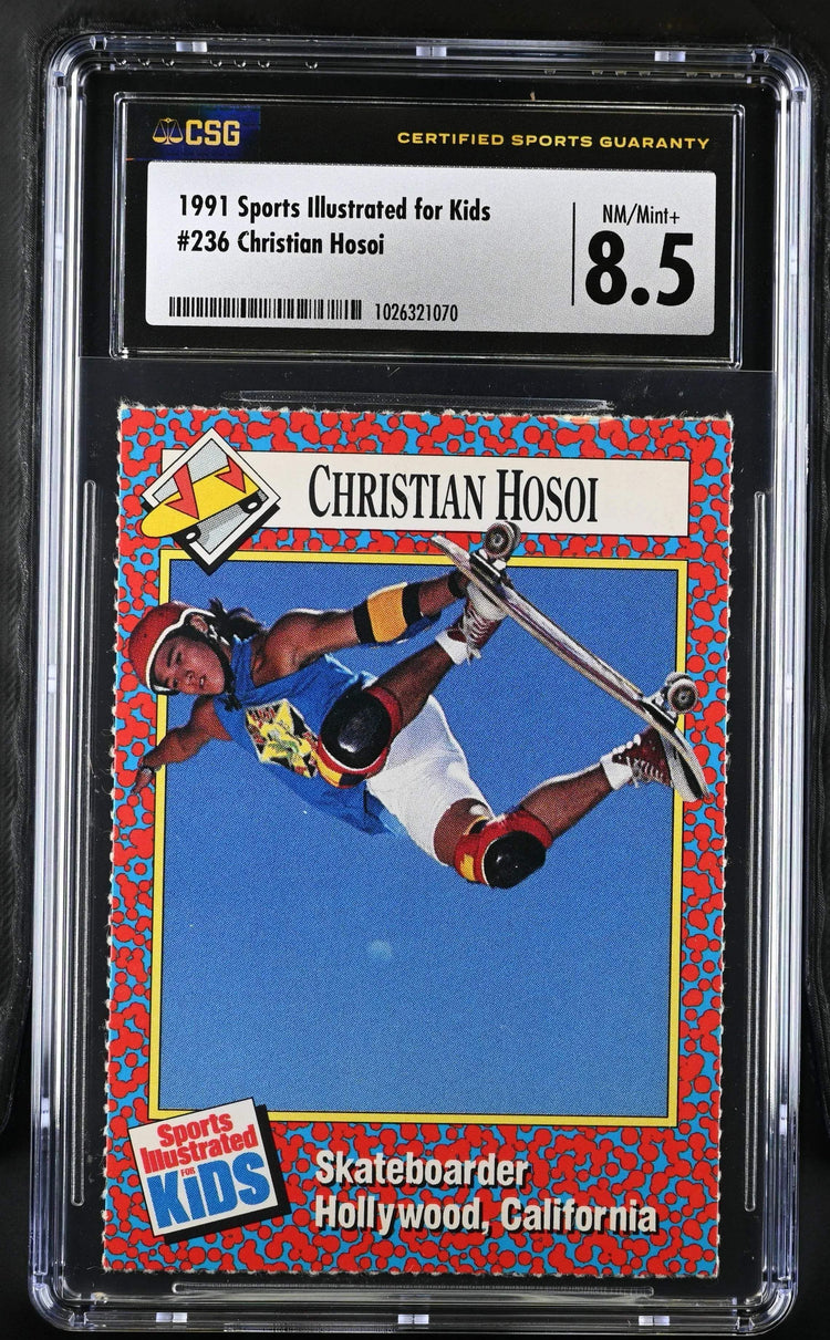Christian Hosoi 1991 SI for Kids skateboarding RC CSG 8.5 - AutographsForSale.com