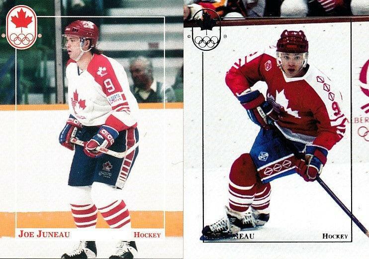 Joe Juneau 1992 BNA Canadian Olympic Hopefuls & Medal winners hockey cards - AutographsForSale.com