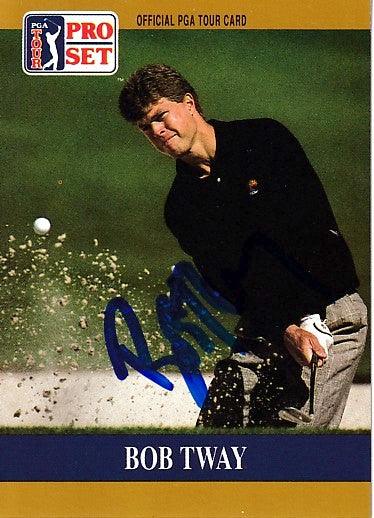 Bob Tway autographed 1990 Pro Set golf promo or prototype card - AutographsForSale.com