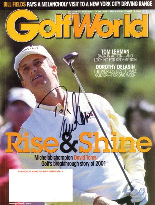6 David Toms signed Golf World Golfweek PGA Tour magazines - AutographsForSale.com