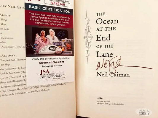 Neil Gaiman signed Ocean at End of Lane 1st edition book JSA - AutographsForSale.com