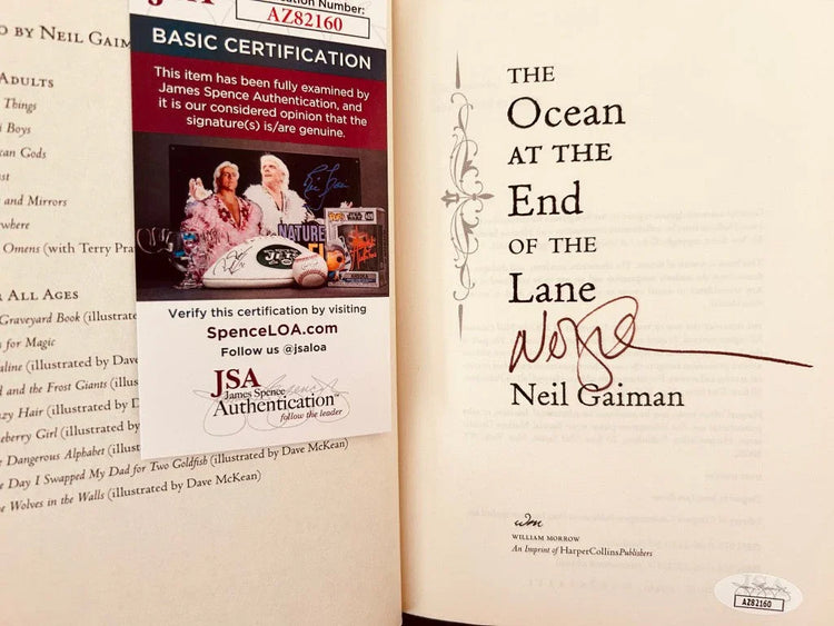 Neil Gaiman signed Ocean at End of Lane 1st edition book JSA - AutographsForSale.com