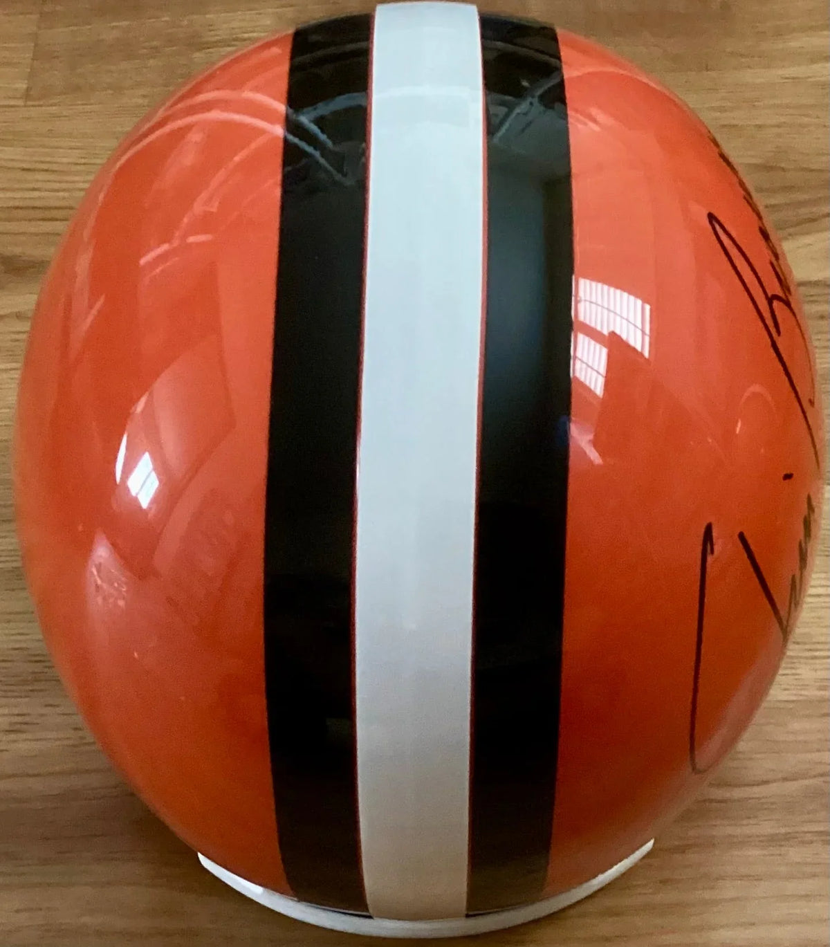 Jim Brown signed Cleveland Browns full size helmet w/ HOF 71 JSA - AutographsForSale.com