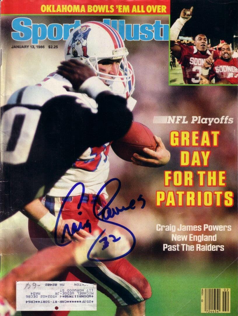 Craig James signed Patriots 1986 Sports Illustrated magazine - AutographsForSale.com