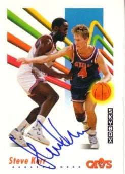 Steve Kerr signed Cleveland Cavaliers 1991-92 SkyBox card - AutographsForSale.com