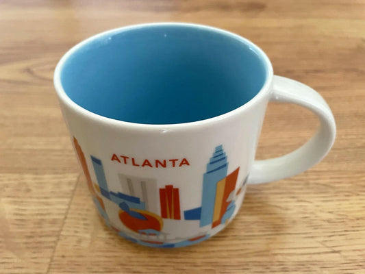 Starbucks 2013 You Are Here Collection Atlanta 14 ounce collector coffee mug LIKE NEW - AutographsForSale.com