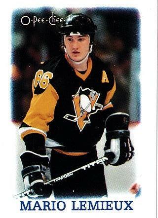 Mario Lemieux Pittsburgh Penguins 1988-89 OPC mini card - AutographsForSale.com