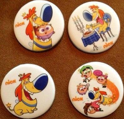 Fairly OddParents set of 4 different 2013 SDCC buttons pins - AutographsForSale.com