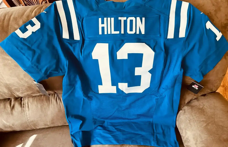 T.Y. Hilton Indianapolis Colts 2018 Nike Elite game model blue jersey NEW - AutographsForSale.com