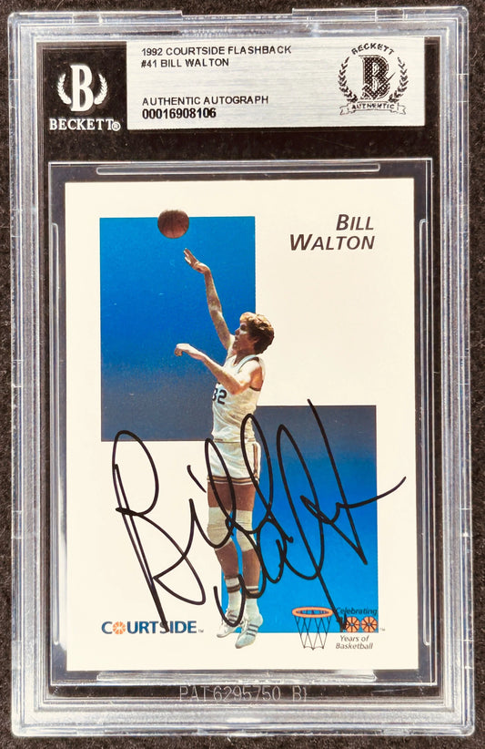 Bill Walton autographed UCLA 1992 Courtside card BAS - AutographsForSale.com