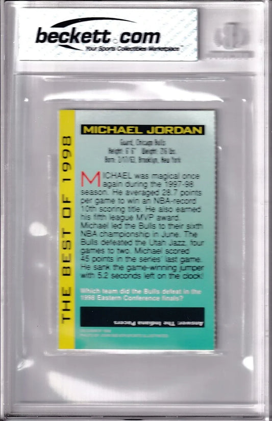 Michael Jordan Chicago Bulls Sports Illustrated for Kids Best of 1998 card Graded BGS 7.5 - AutographsForSale.com