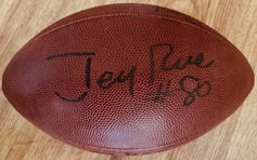 Tim Brown & Jerry Rice signed NFL game football JSA Raiders - AutographsForSale.com