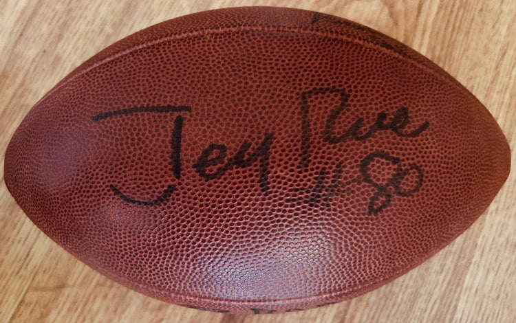 Tim Brown & Jerry Rice signed NFL game football JSA Raiders - AutographsForSale.com