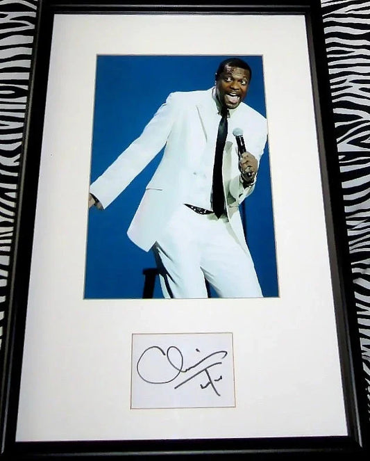 Chris Tucker autograph framed 8x10 stand-up comedy photo JSA - AutographsForSale.com