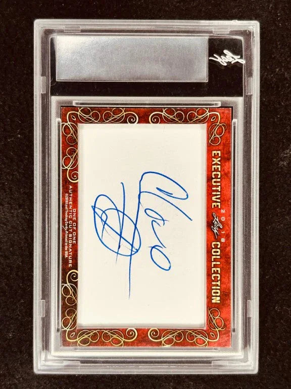 Cedric Entertainer & Common 2018 Leaf Masterpiece Cut Signature certified signed card 1/1 JSA Barbershop - AutographsForSale.com