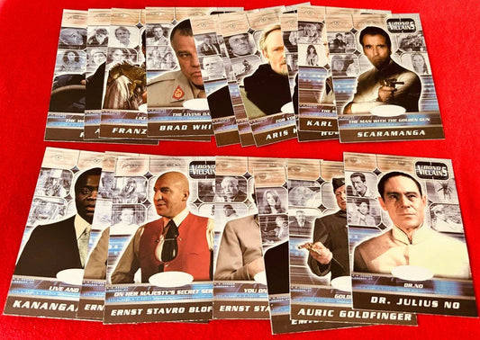 James Bond 40th Anniversary 2002 Rittenhouse near complete Villains card set - AutographsForSale.com