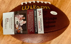 Tim Brown & Jerry Rice signed NFL game football JSA Raiders - AutographsForSale.com