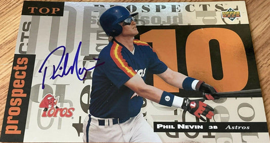 Phil Nevin autographed Astros 1994 Upper Deck Minors 5x8 jumbo card - AutographsForSale.com