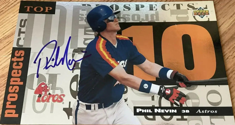 Phil Nevin autographed Astros 1994 Upper Deck Minors 5x8 jumbo card - AutographsForSale.com