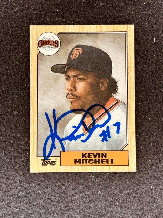 Kevin Mitchell autographed San Francisco Giants 1987 Topps Traded card MLB hologram - AutographsForSale.com