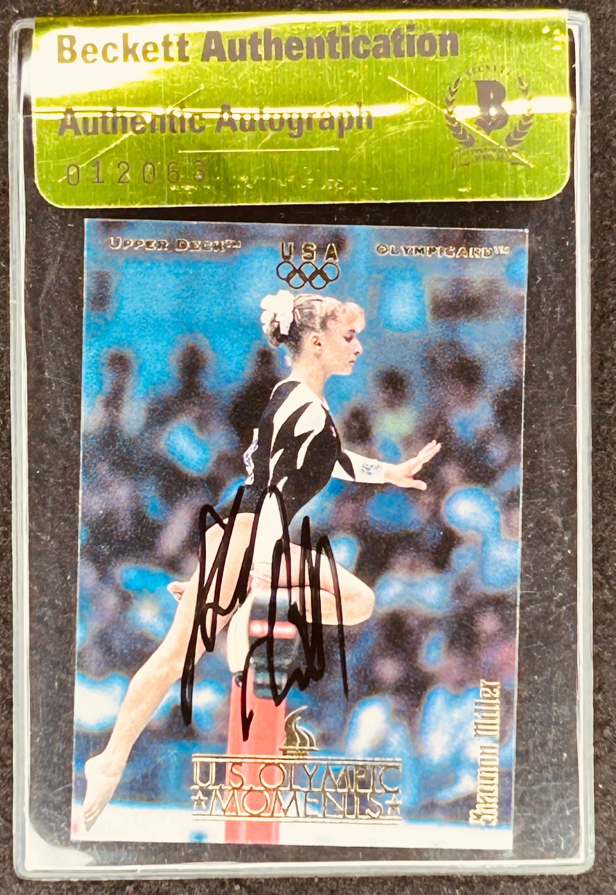 Shannon Miller autographed 1996 Upper Deck US Olympic card BAS - AutographsForSale.com