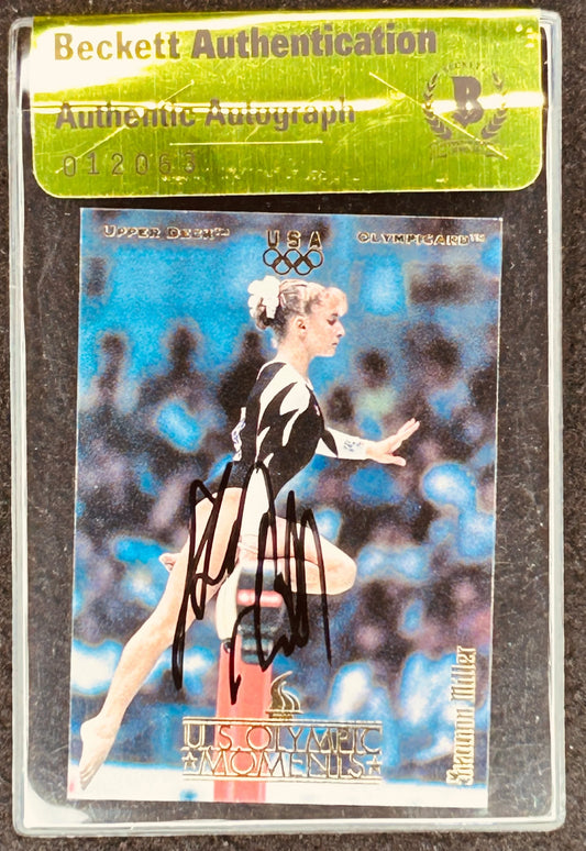 Shannon Miller autographed 1996 Upper Deck US Olympic card BAS - AutographsForSale.com