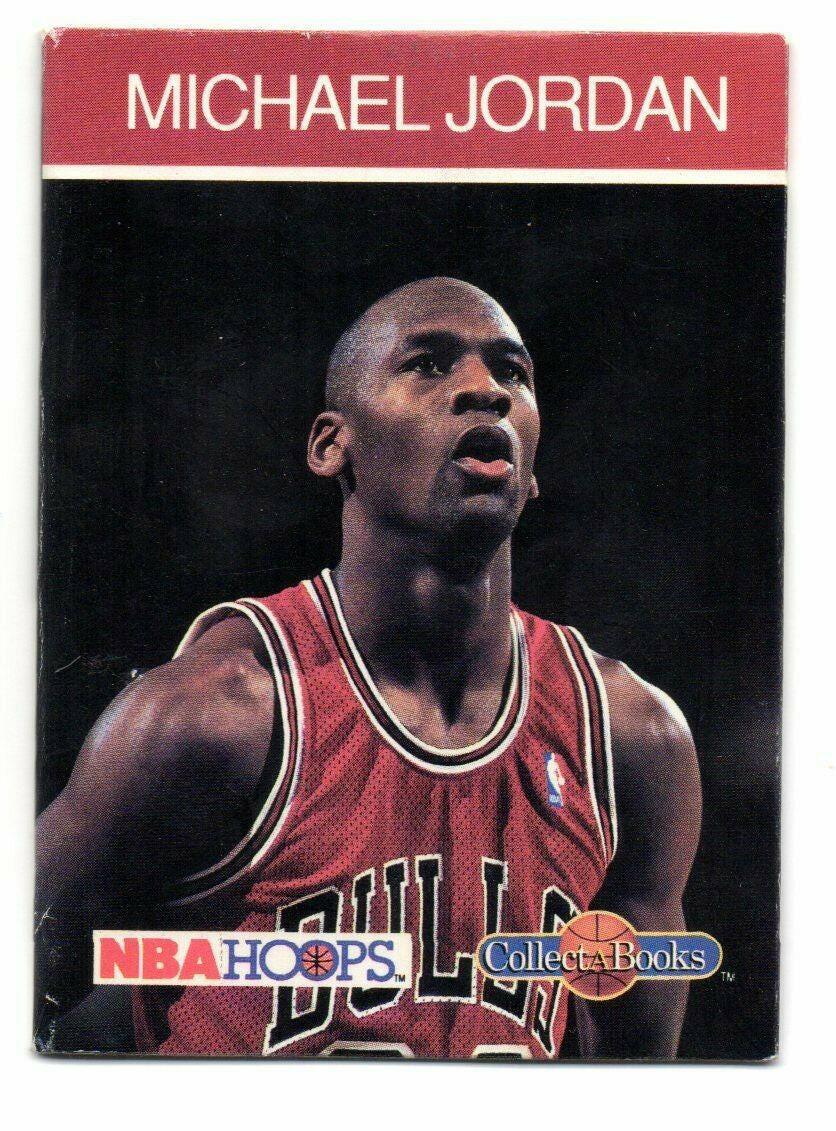 1990-91 NBA Hoops Collect A Books set of 12 (Michael Jordan Clyde Drexler Karl Malone Reggie Miller) - AutographsForSale.com
