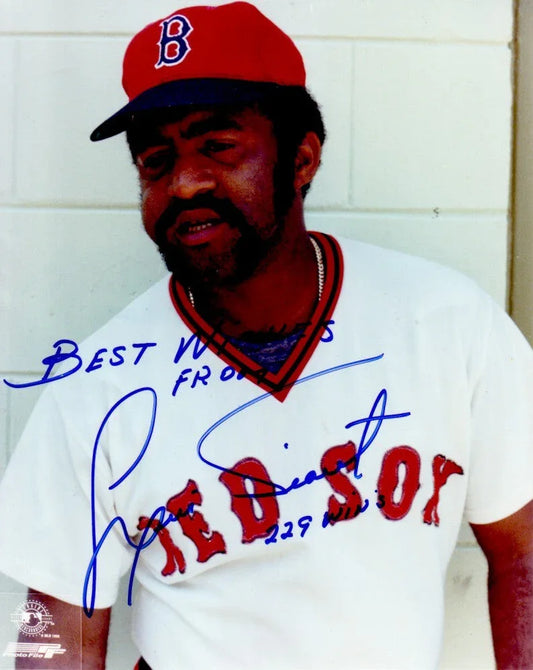 Luis Tiant signed Red Sox 8x10 photo with 229 WINS - AutographsForSale.com