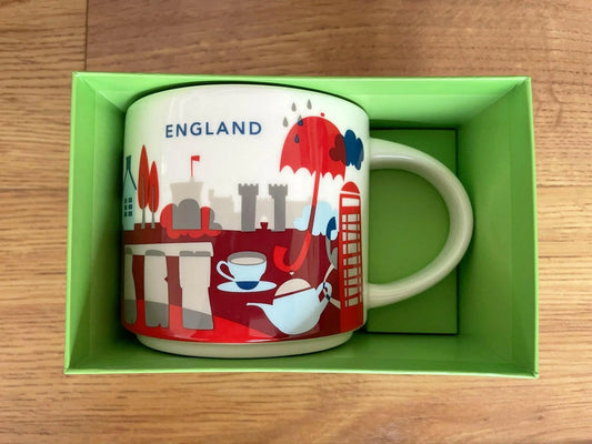 Starbucks 2013 You Are Here Collection England 14 ounce collector coffee mug NEW - AutographsForSale.com