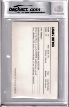 James Lofton signed Packers 1985 Nike card w/ HOF 03 BAS certified - AutographsForSale.com