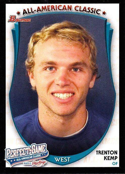 Trenton Kemp 2013 Perfect Game Bowman Rookie Card - AutographsForSale.com