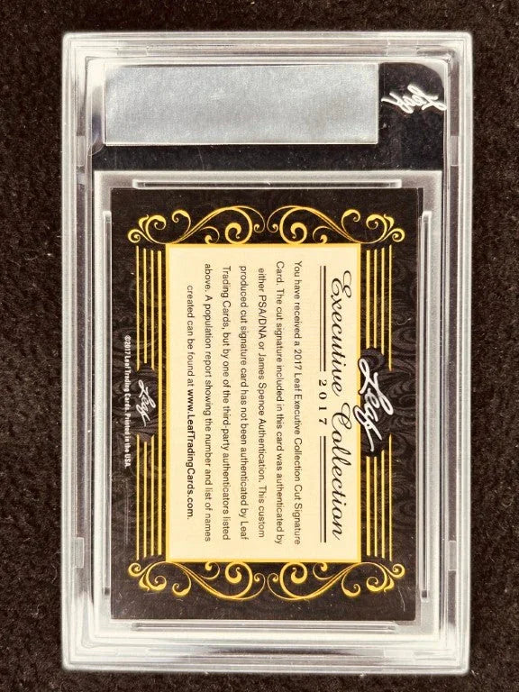 Tim Brown 2017 Leaf Masterpiece Cut Signature certified signed card 1/1 Heisman Notre Dame Raiders - AutographsForSale.com