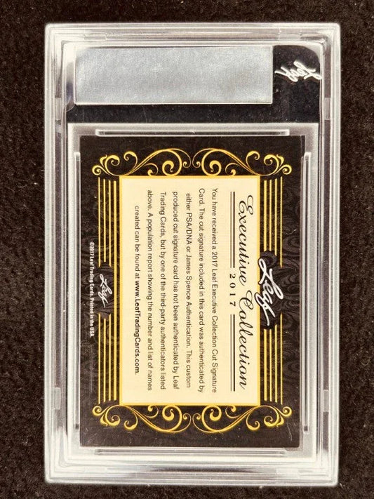 Tim Brown 2017 Leaf Masterpiece Cut Signature certified signed card 1/1 Heisman Notre Dame Raiders - AutographsForSale.com