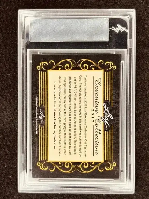 Tim Brown 2017 Leaf Masterpiece Cut Signature certified signed card 1/1 Heisman Notre Dame Raiders - AutographsForSale.com