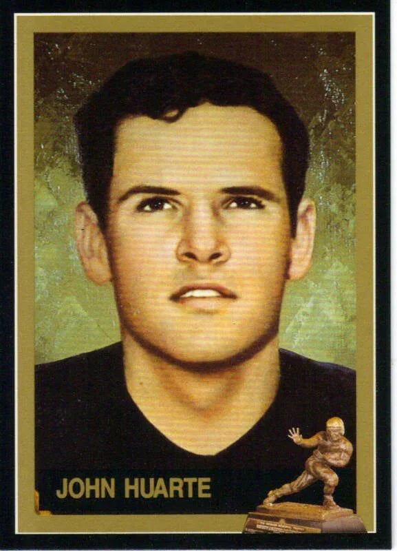 John Huarte Notre Dame 1964 Heisman Trophy Winner card - AutographsForSale.com