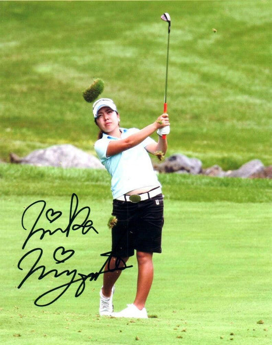 Mika Miyazato autographed 8x10 golf photo - AutographsForSale.com