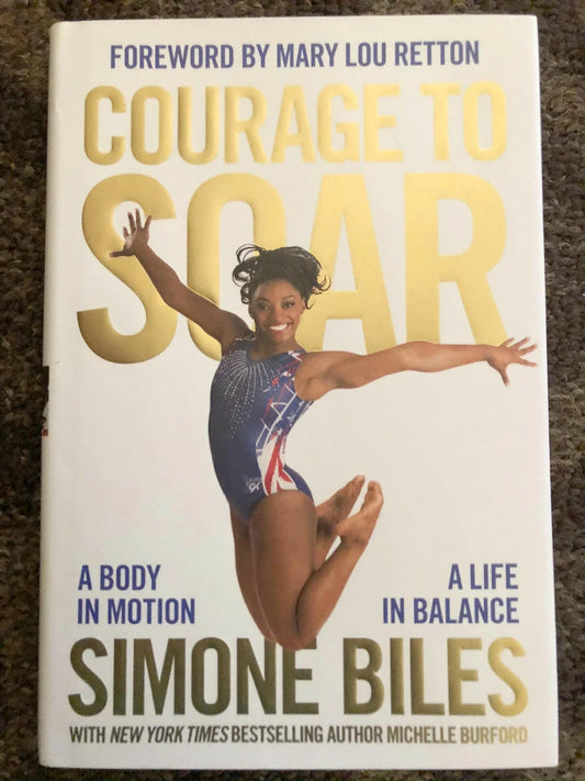 Simone Biles autographed Courage to Soar hardcover book JSA - AutographsForSale.com