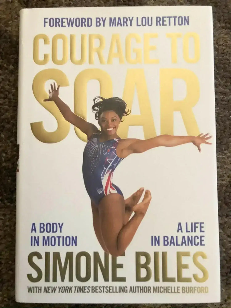 Simone Biles autographed Courage to Soar hardcover book JSA - AutographsForSale.com
