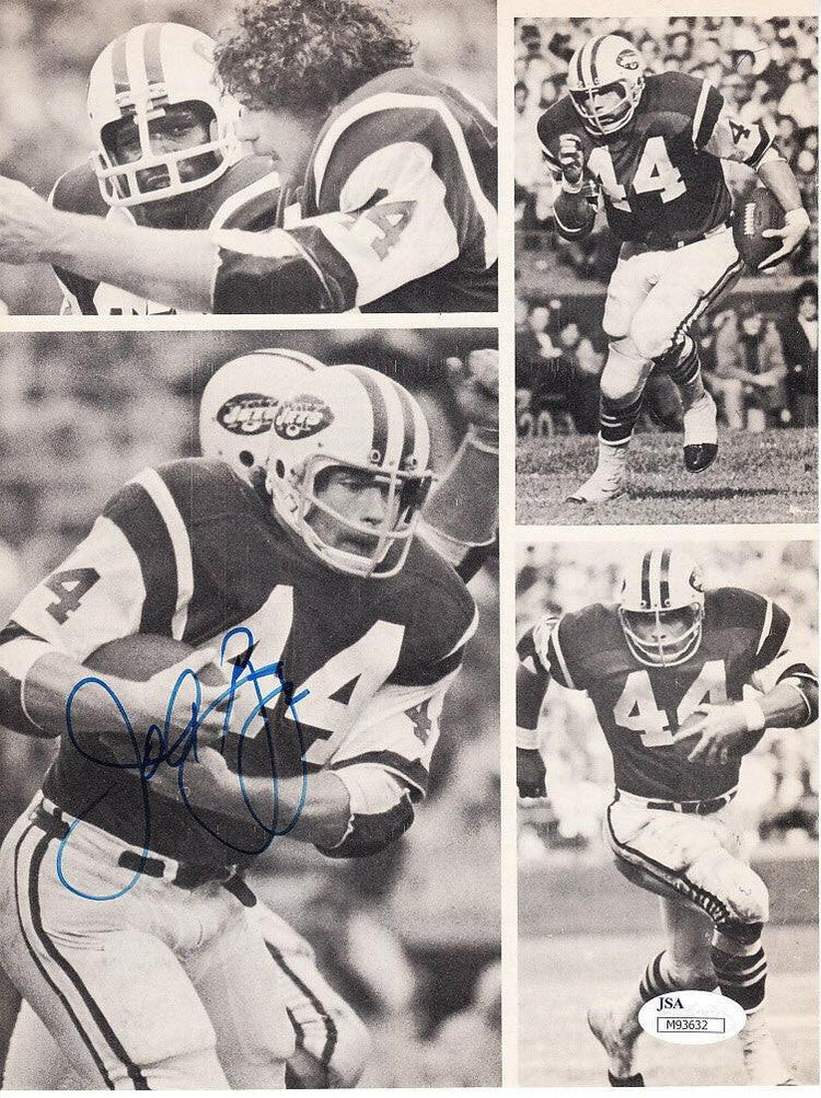 John Riggins autographed NY Jets magazine photo page JSA - AutographsForSale.com