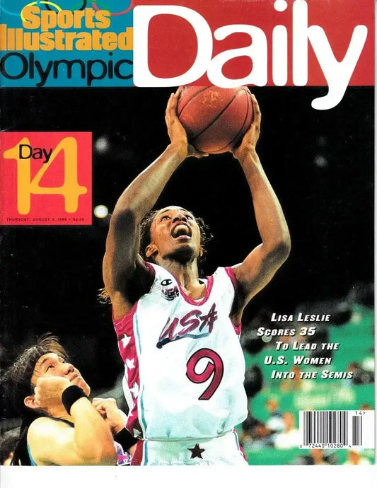 Lisa Leslie US Women’s basketball 1996 Sports Illustrated Olympic Daily magazine - AutographsForSale.com