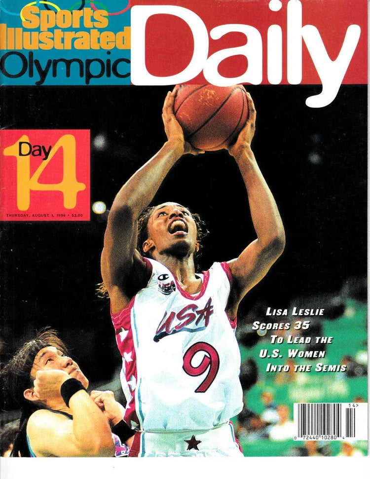 Lisa Leslie US Women’s basketball 1996 Sports Illustrated Olympic Daily magazine - AutographsForSale.com