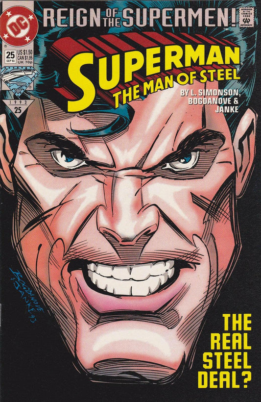 Superman Man of Steel 1993 Dc comic book Issue 25 - AutographsForSale.com